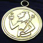 lion head jupiter bronze talisman